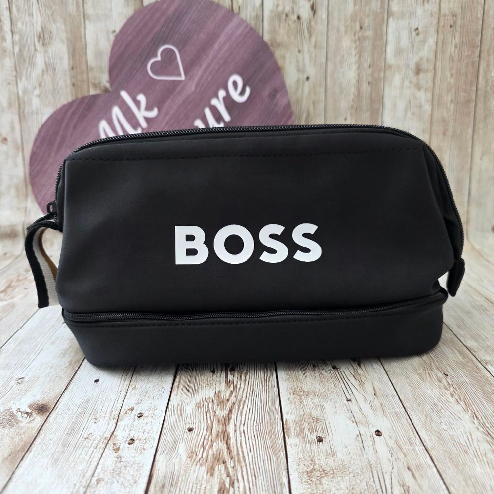 Men's Hugo Boss Toiletry Bag Black NWOT